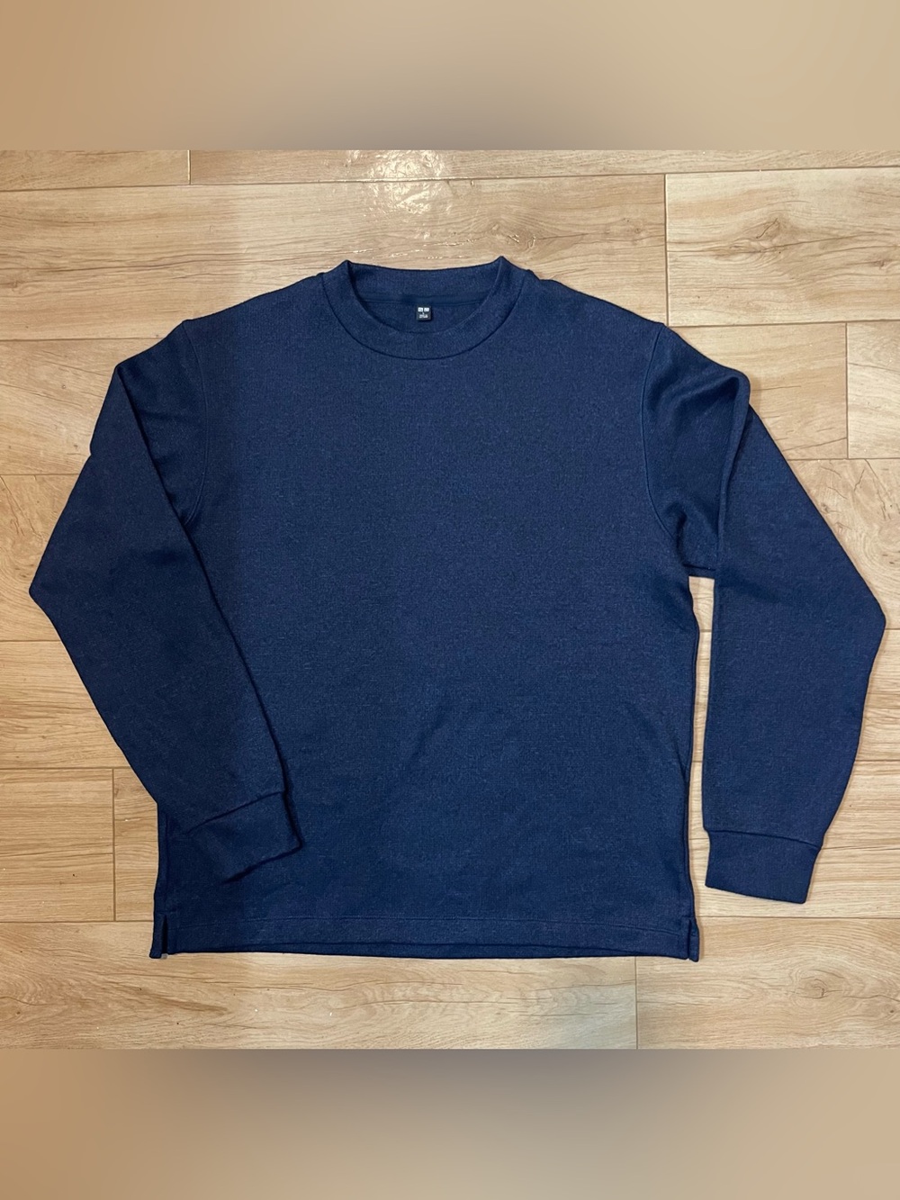 UNIQLO Men's L Navy Crew Neck Sweater
